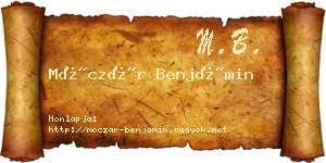 Móczár Benjámin névjegykártya